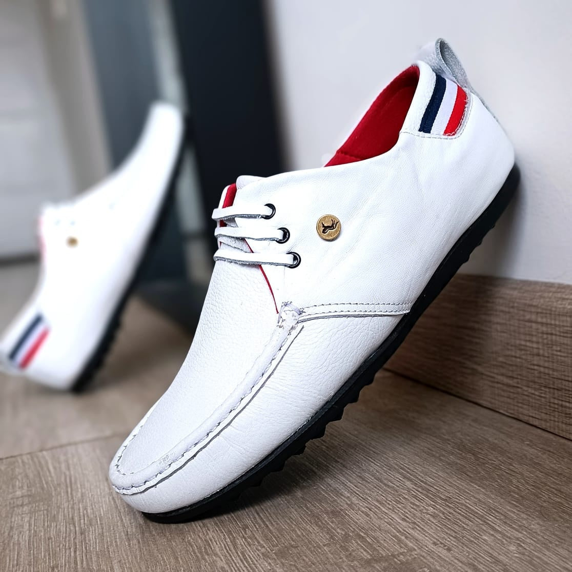 Zapato Casual Hombre Cuero 2111 Sport Francia - 05_blanco-5