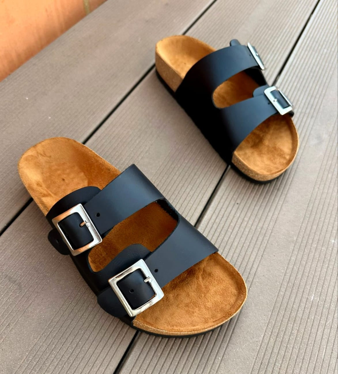 Sandalia Hombre Cuero Negro - 05_miel-gris