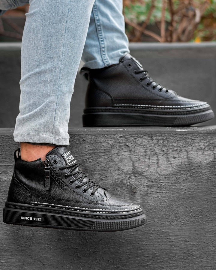 Bota Hombre Matrix Triple Costura - 06_negro-gris-3