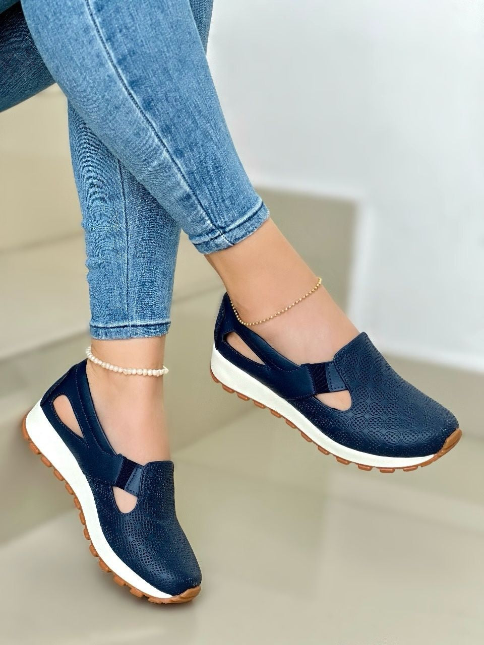 Tenis Dama Zapatillas Mafalda Oxford - 01_azul-beige