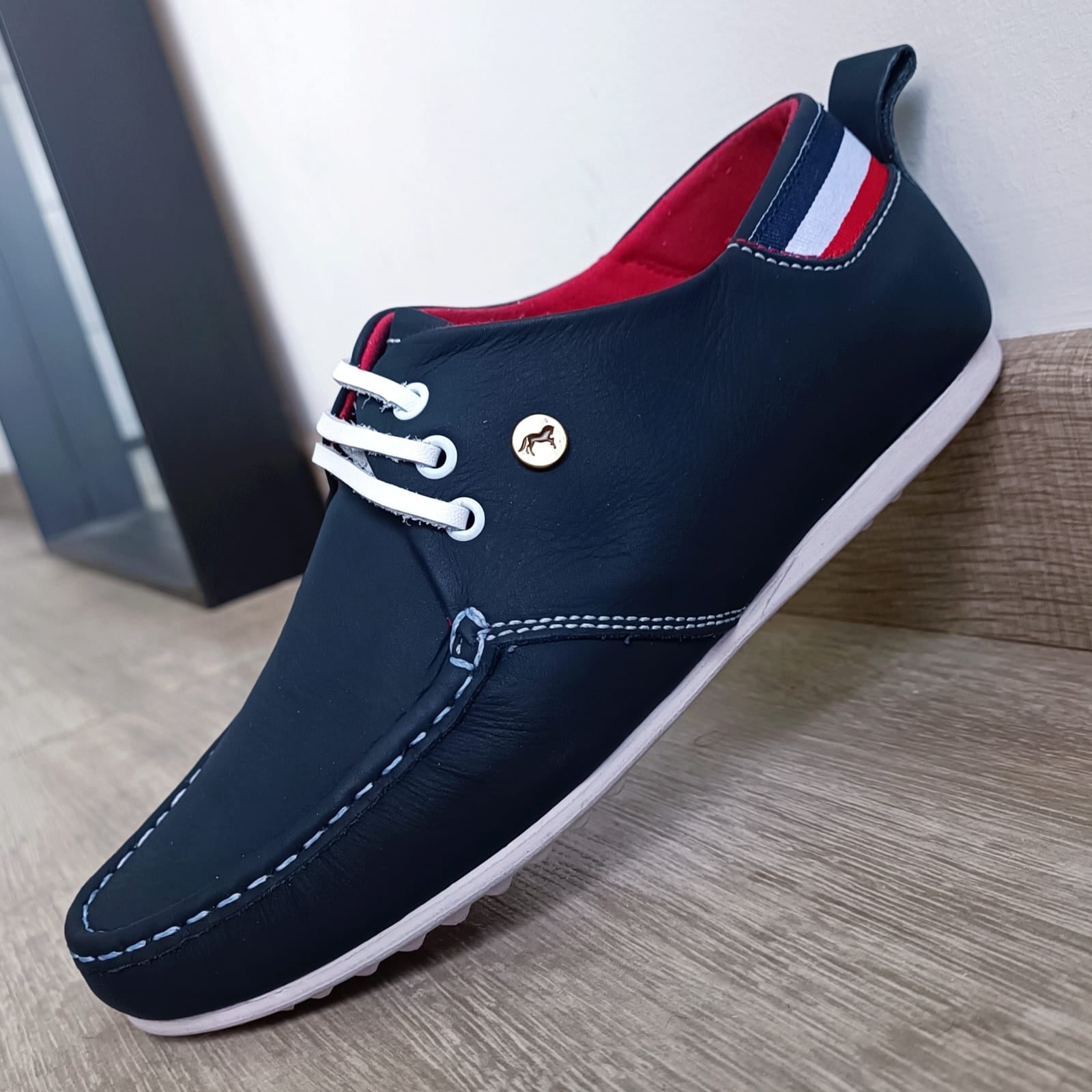 Zapato Casual Hombre Sport Cuero - 01_azul