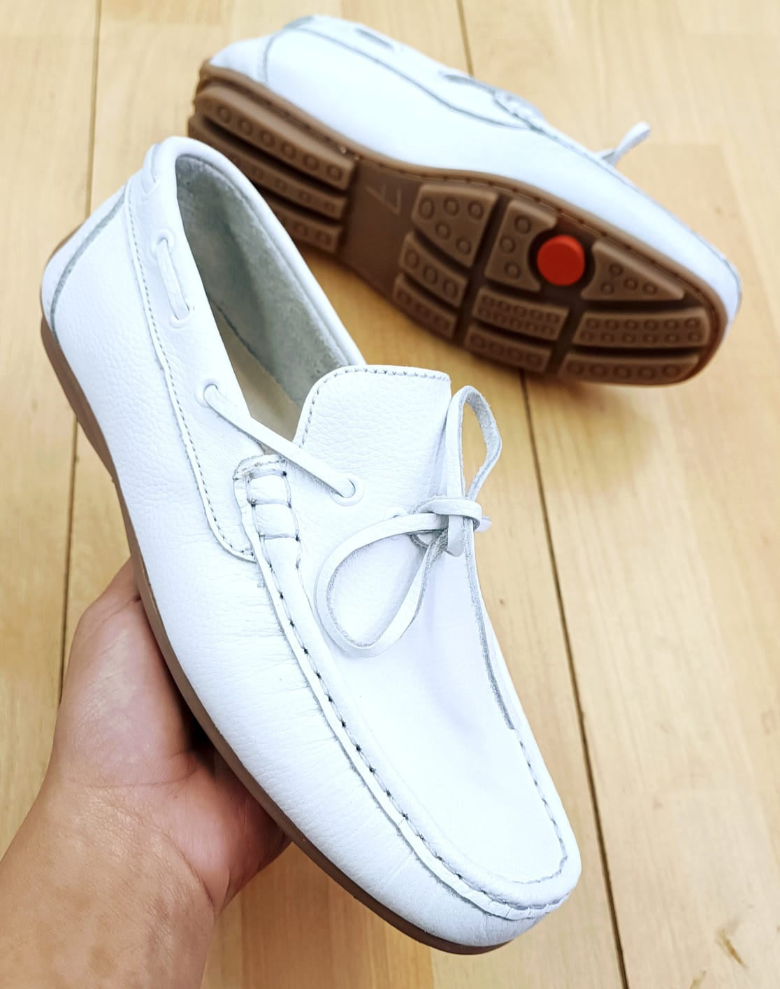Mocasín Hombre Cuero 208 Cuero - 01_blanco