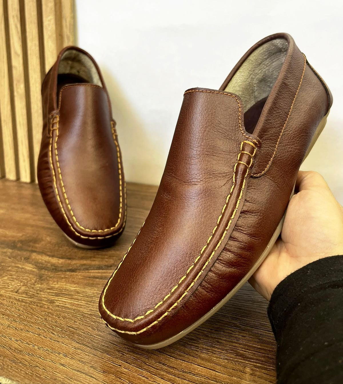 Mocasín Hombre Cuero 205 Conac Cuero - 01_cognac