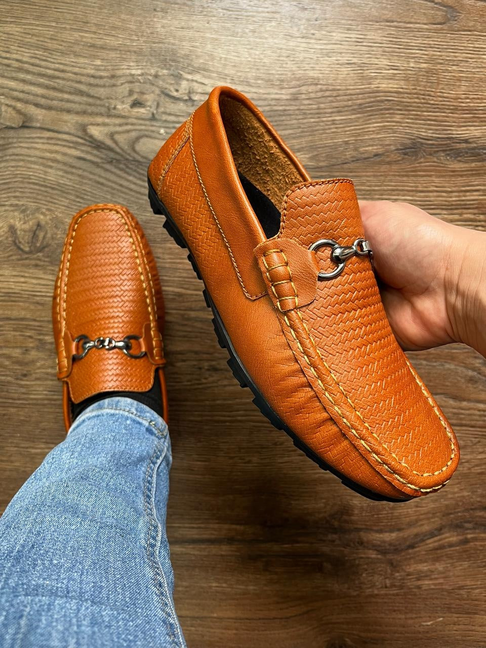 Mocasín Hombre 201-1 Zapote Rep Bcs - 01_miel