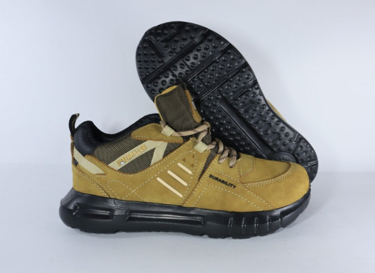 Bota Caterpillar 1366 Cuero Sin Puntera - 01_negro-gris