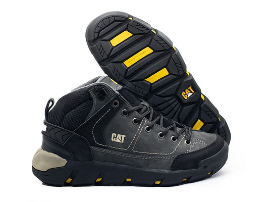 Bota Caterpillar 1343 Cuero Sin Puntera - 01_negro