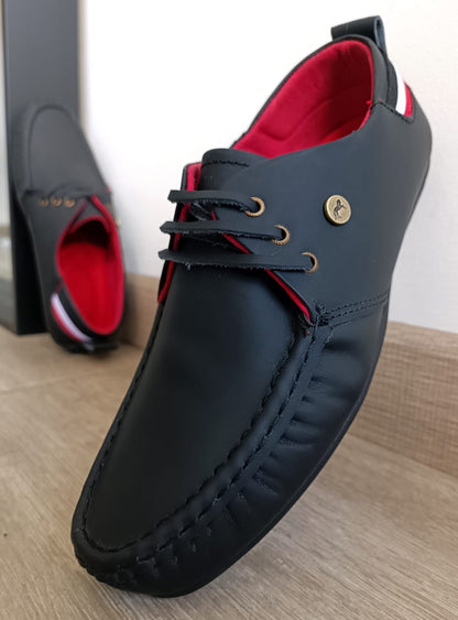 Zapato Casual Hombre Sport Cuero - 01_negro