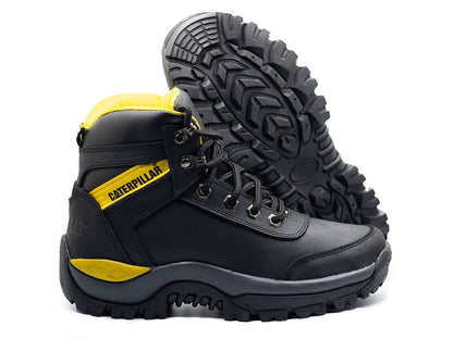 Bota Caterpillar 013 Cuero Sin Puntera - 01_negro