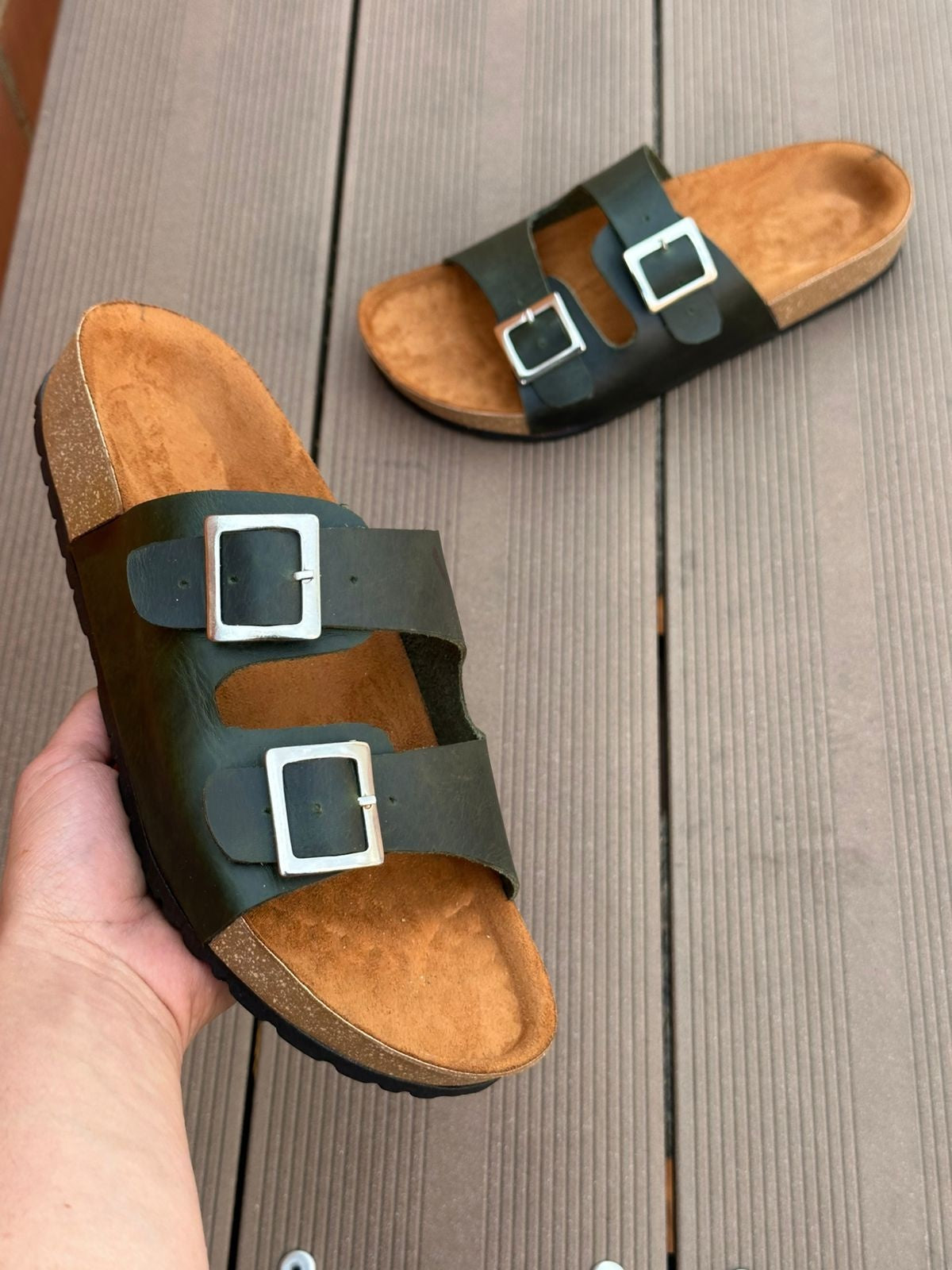 Sandalia Hombre Cuero - 01_verde