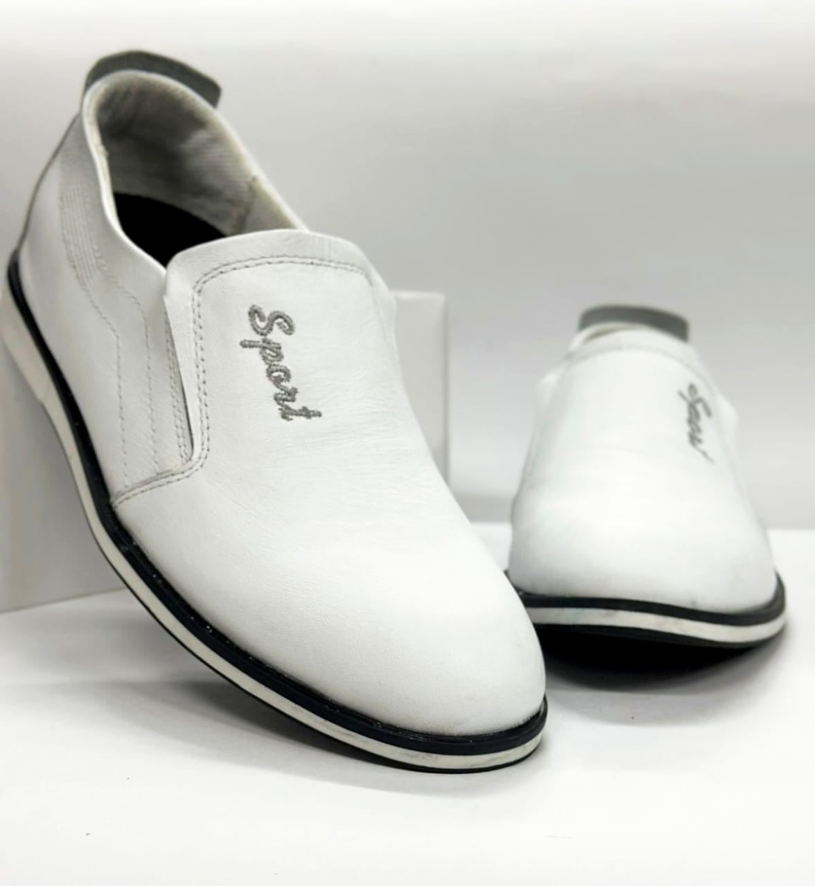 Zapato Casual Hombre Sport Cuero Cuero - 02_blanco-2