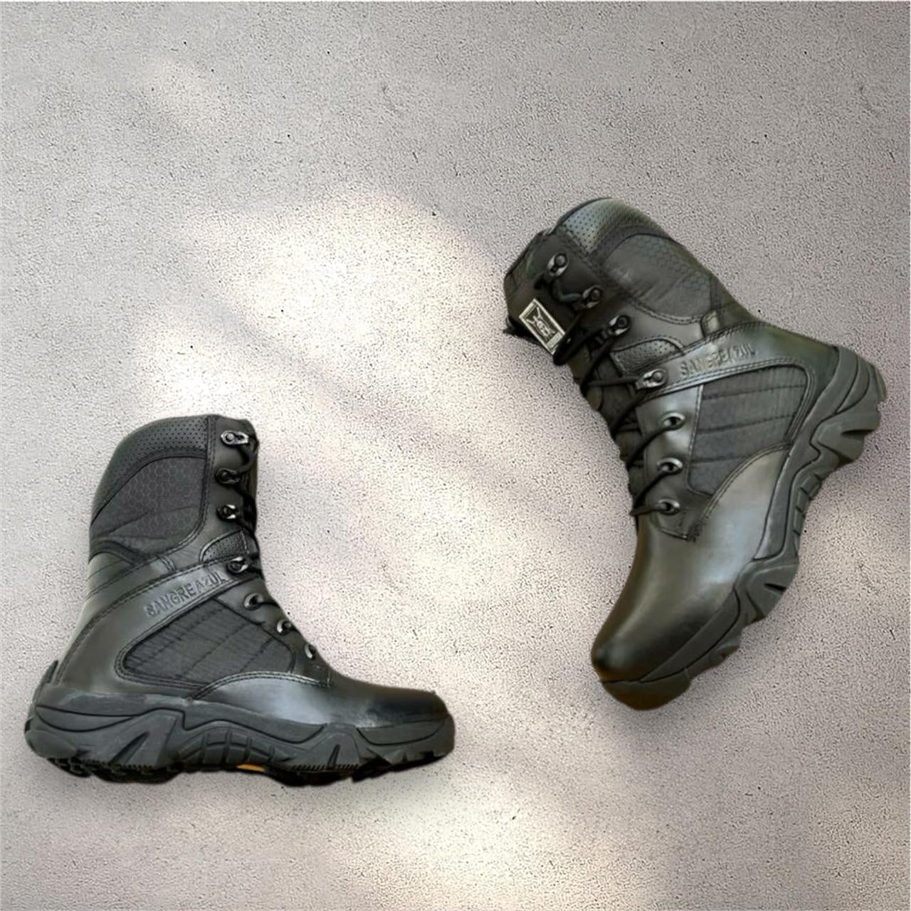 Bota Guerrero Colmena Brillo Espejo - 02_gris-2