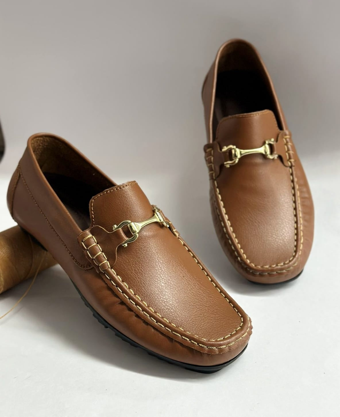 Mocasín Hombre Elegante 209-1 Brillante Bcs - 02_miel-2