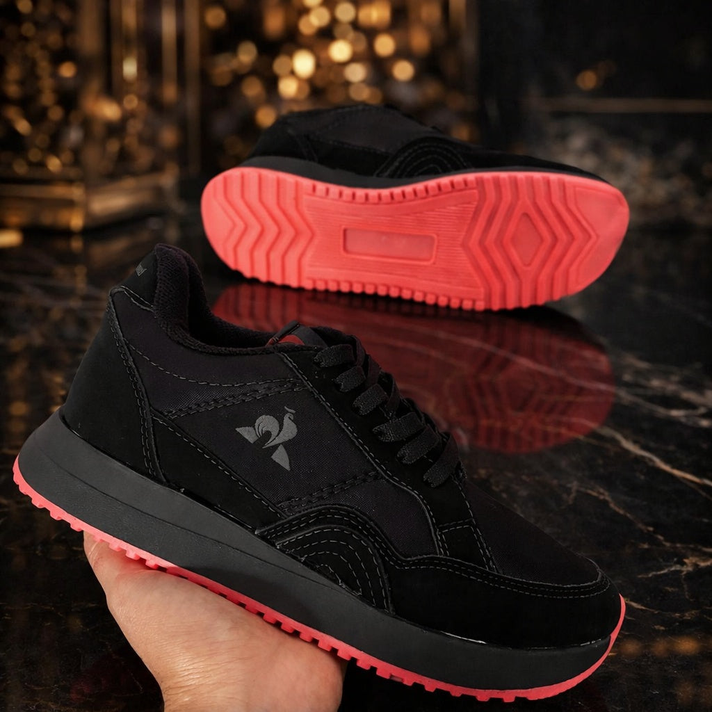 Tenis Deportivo Dama Le Coq Sportif Negro - Rojo - 02_multicolor