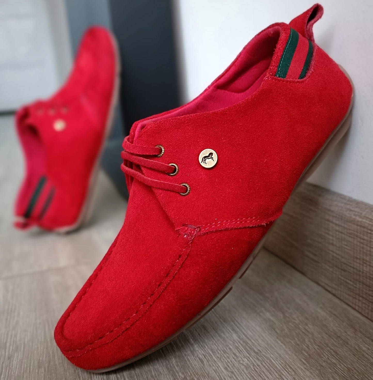Zapato Casual Hombre Cuero 2111 Sport Carnaza Cuero - 02_rojo-gris