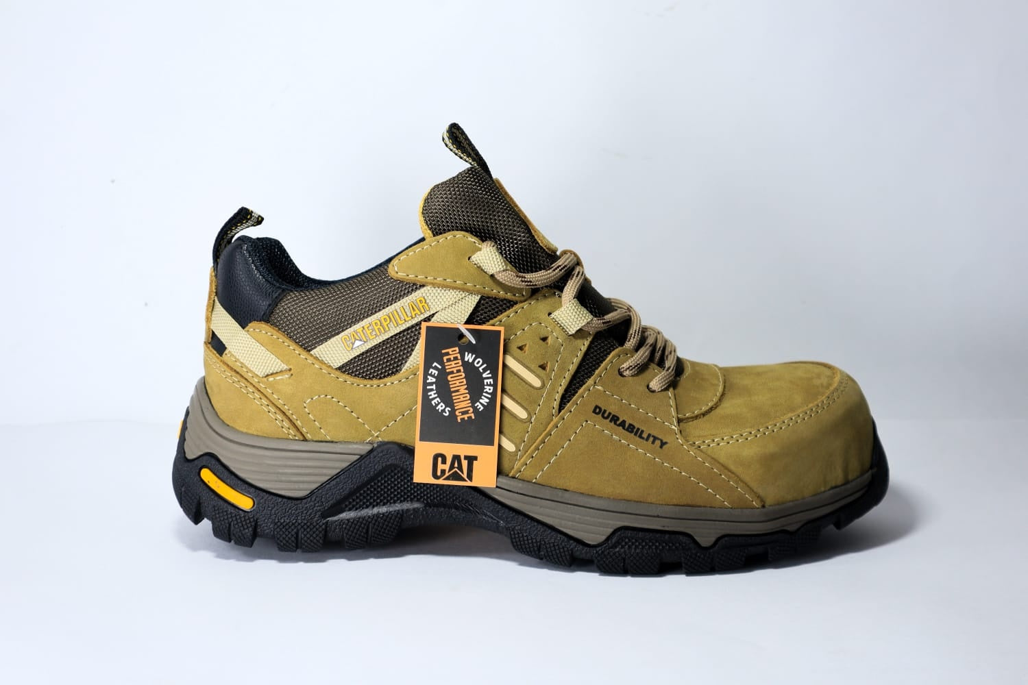 Bota Zapapato Caterpillar 1366 Con Puntera Seguridad Dielectricas - 03_blanco-cafe