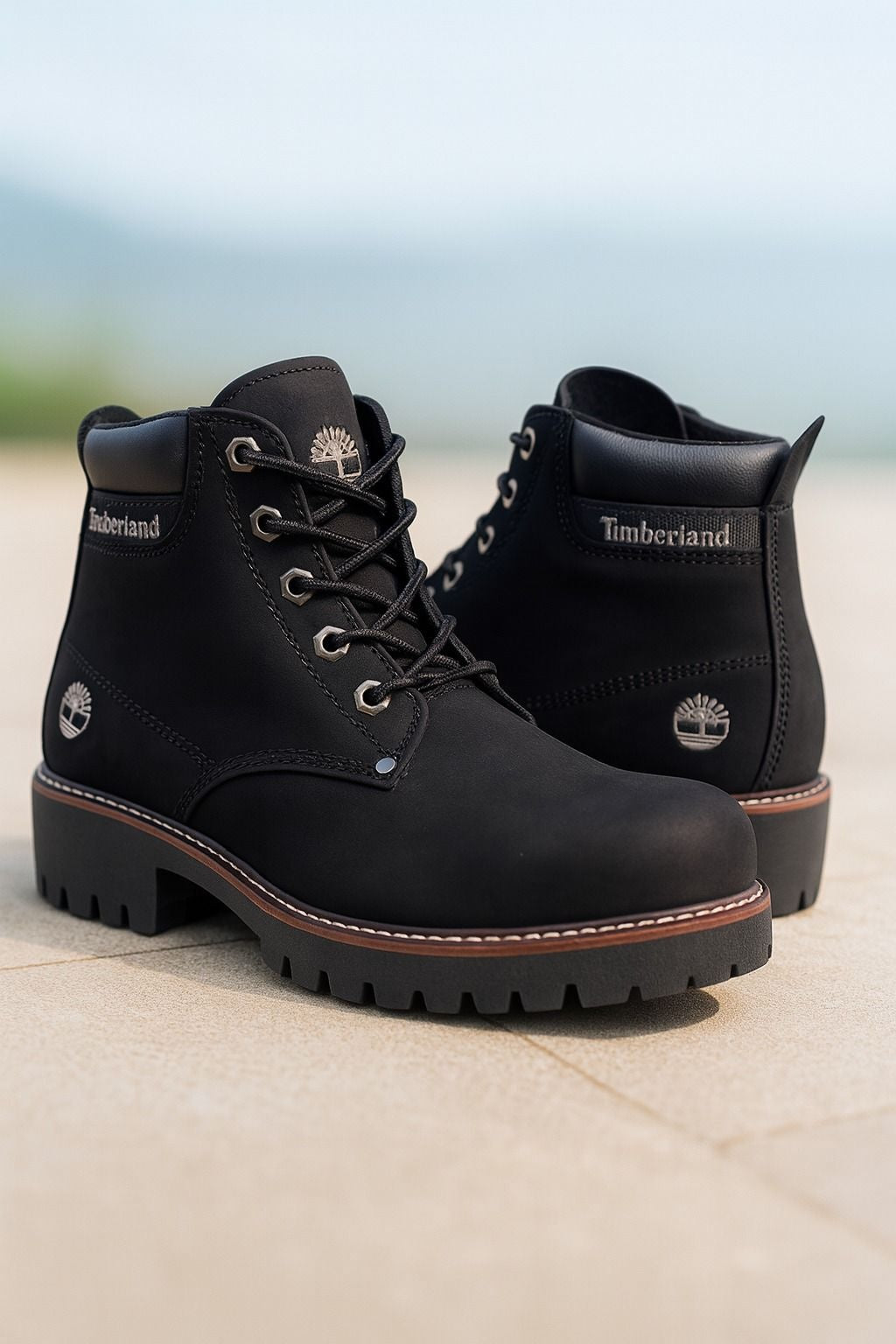 Botín Timberland Retro Cuero - 03_blanco-negro