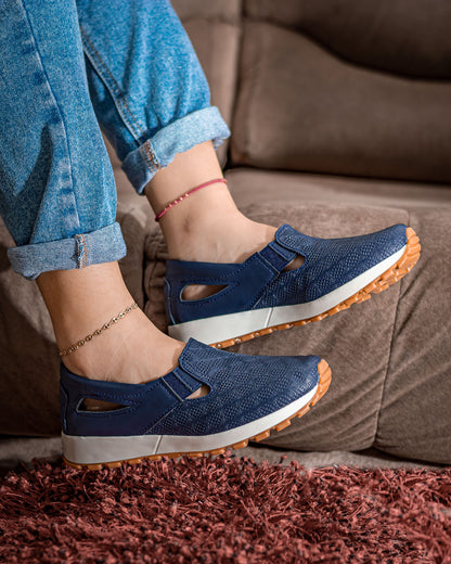 Tenis Dama Zapatillas Mafalda Oxford - 03_cafe-azul