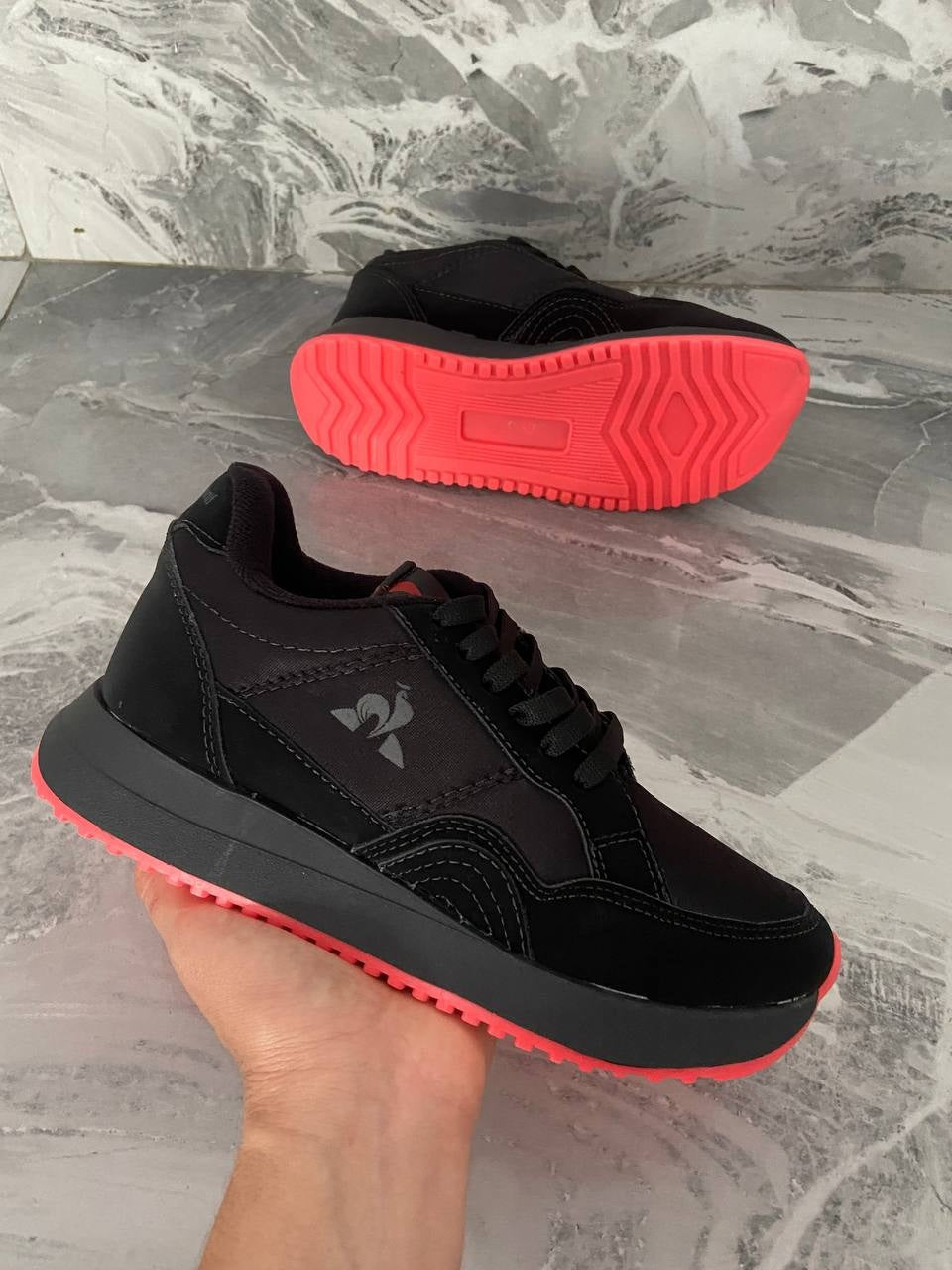 Tenis Deportivo Dama Le Coq Sportif Negro - Rojo - 03_multicolor-2
