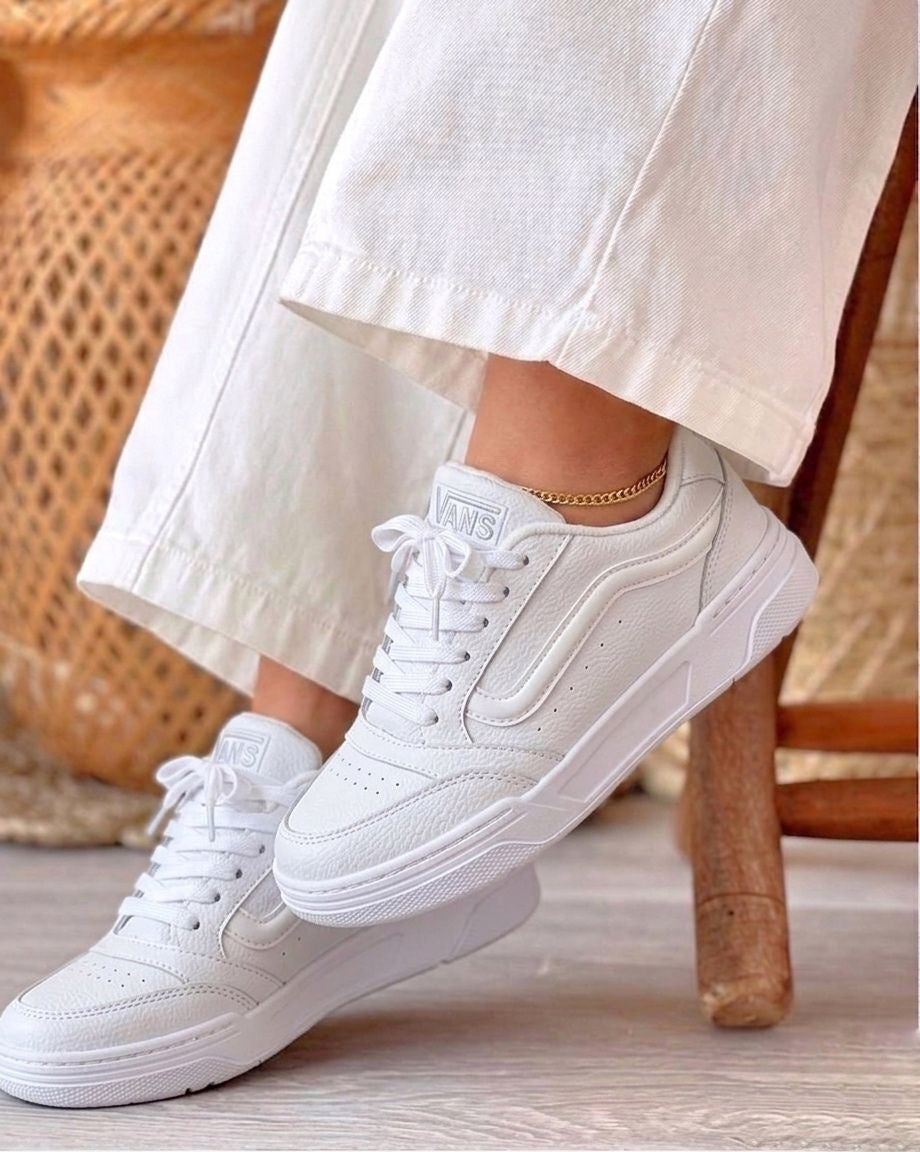 Tenis Deportivo Vans - 03_naranja-beige-2