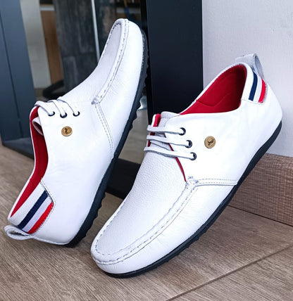 Zapato Casual Hombre Cuero 2111 Sport Francia - 04_blanco-4