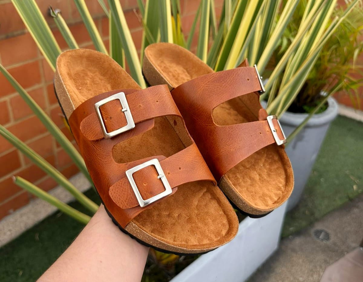 Sandalia Hombre Cuero Miel - 04_camel-miel