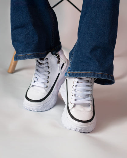 Bota Dama Ou Xing Extra Comodas - 04_negro-gris