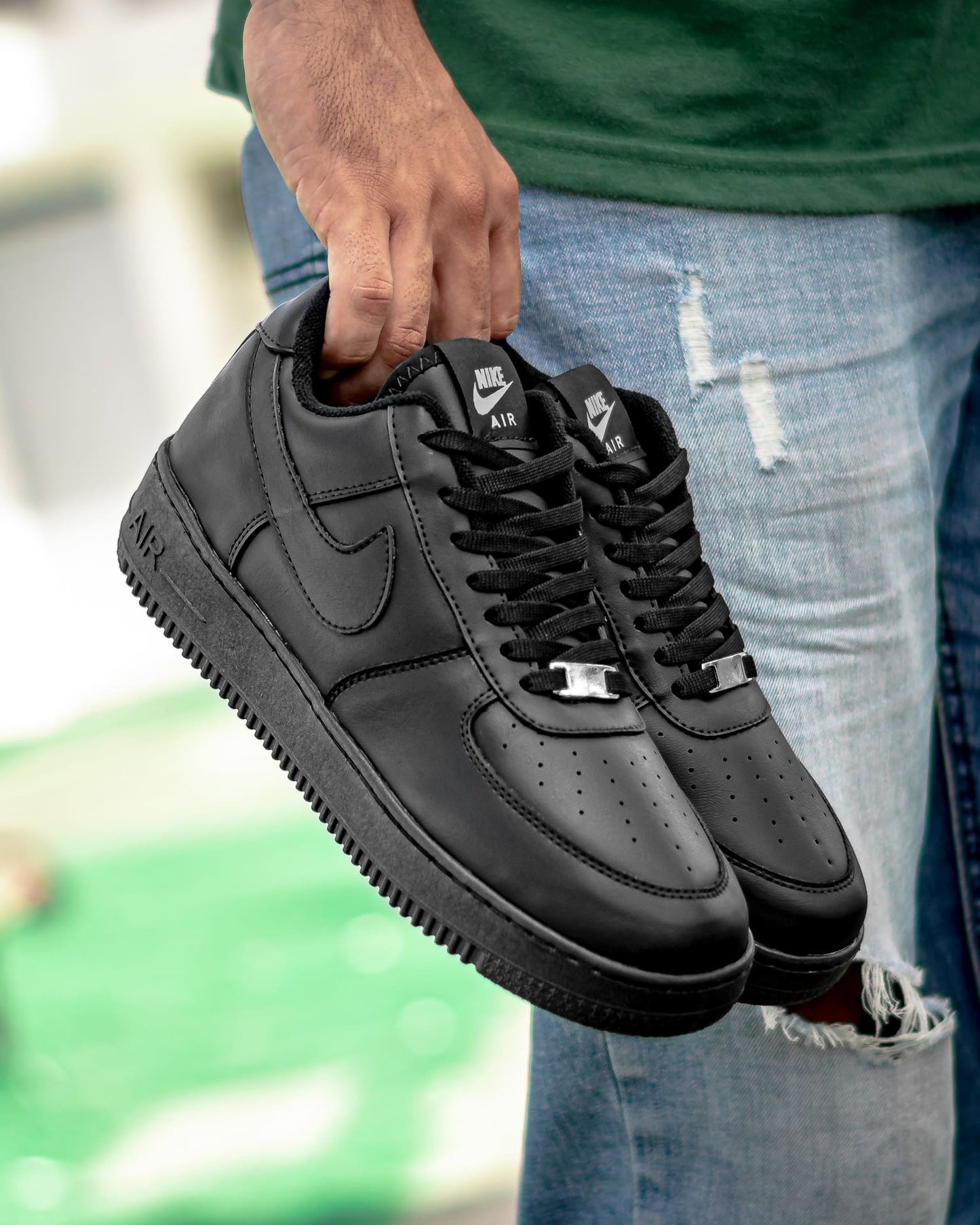Tenis N002 Escolares Unisex - 04_negro-verde