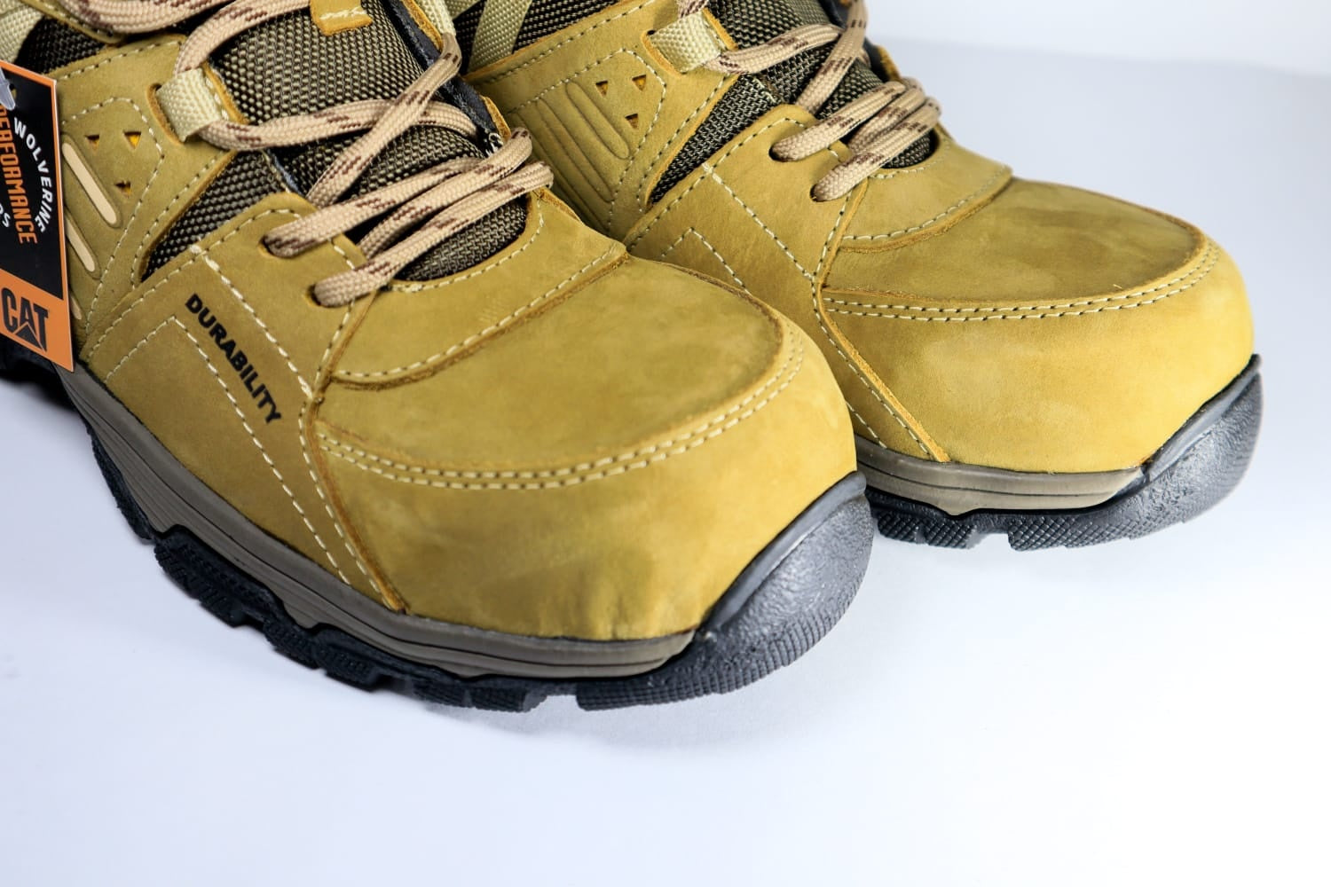 Bota Zapapato Caterpillar 1366 Con Puntera Seguridad Dielectricas - 06_miel-blanco