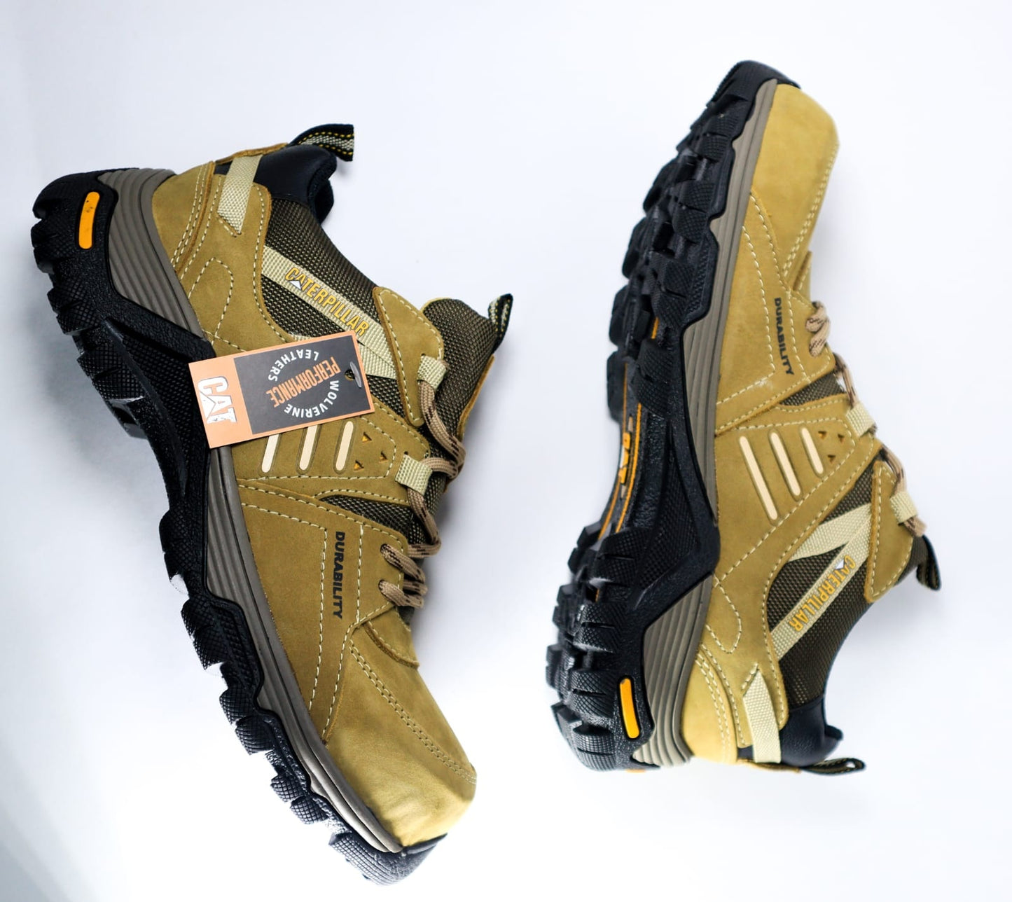 Bota Zapapato Caterpillar 1366 Con Puntera Seguridad Dielectricas - 07_miel-negro